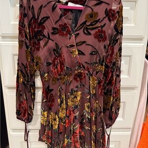 Amanda Uprichard Velvet Wrap Dress